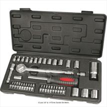 Hilka 43 pce 3/8" & 1/4"Drive Socket Set Metric