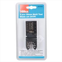 Hilka 5 pce 35mm Multi Tool Blade Set 24TPI