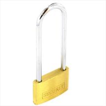 Securit Long Shackle Brass Padlock 50mm