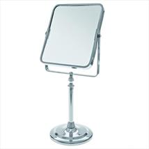 Blue Canyon Traditional Chrome Rectangular Pedestal Mirror