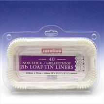 Caroline Loaf Tin Liners 1lb Pk of 40