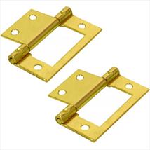 Centurion 2" 50mm Brass Plated Flush Hinges Pk of 2