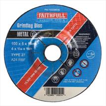 Faithfull Depressed Centre Metal Grinding Disc 100 x 5 x 16mm