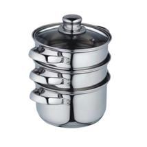 Kitchen Craft Stainless Steel Three Tier 18cm Steamer