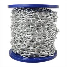 Steel Welded Straight Link Chain, Zinc Plated, 4mm x 26mm per mtr