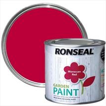 Ronseal Garden Paint Moroccan Red 250ml