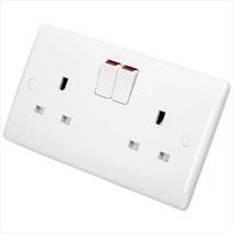 BG Nexus 13A DP 2 Gang Switched Socket White