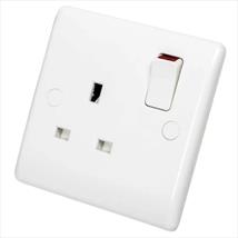 BG Nexus 13A DP 1 Gang Switched Socket White