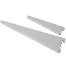 Rothley Twin Slot Shelving Bracket White 37cm