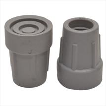 Rubber Crutch Ferrule Grey 22mm