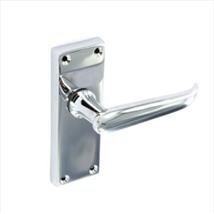 Securit Victorian Latch Handle Chrome 120mm