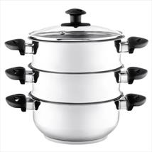 Pendeford Supreme Stainless Steel Three Tier 20cm Steamer