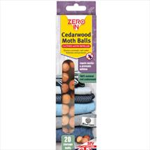 Zero In Cedarwood Clothes Moth Repeller Balls Pk of 20