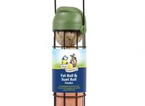 Walter Harrisons Flip Top Fatball & Suet Roll Feeder 22cm